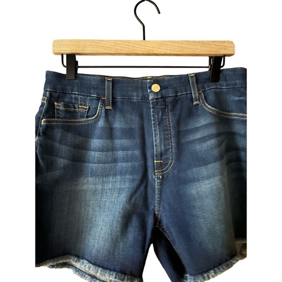 Jen7 from Seven For All Mankind Raw Hem Denim Shorts Women’s Size 8 - Picture 2 of 9
